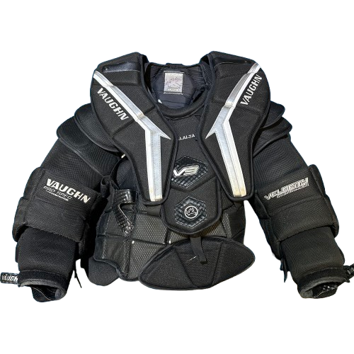 Vaughn Velocity V9 - Plastron de gardien de but Pro Stock d'occasion (noir)